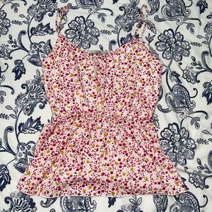 Papaya Floral Camisole - Pink and Yellow